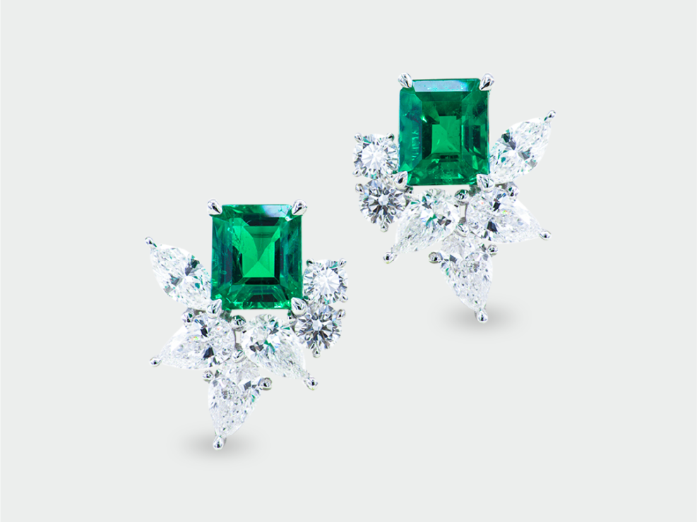 Muzo Green Emerald Earrings