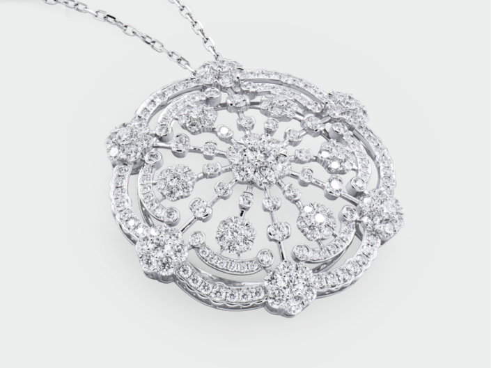 Diamond Pendant-Brooch